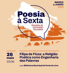 Ode à poesia em Ponte de Lima com as palavras poéticas de Filipe Fiúza