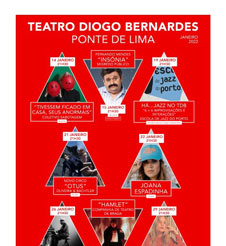 Teatro Diogo Bernardes – Programação de janeiro de 2022